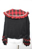 画像2: Angelic Pretty / タータンチェックレッスン付け襟プルオーバー  黒×赤 Y-26-01-28-084-AP-TO-SZ-ZY (2)