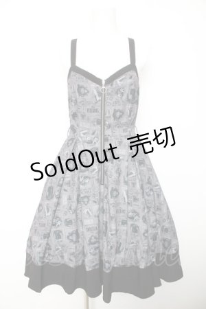 画像: axes femme POETIQUE / ディズニーヴィランズ/ワンピース M 黒 Y-26-01-28-093-AX-OP-SZ-ZI