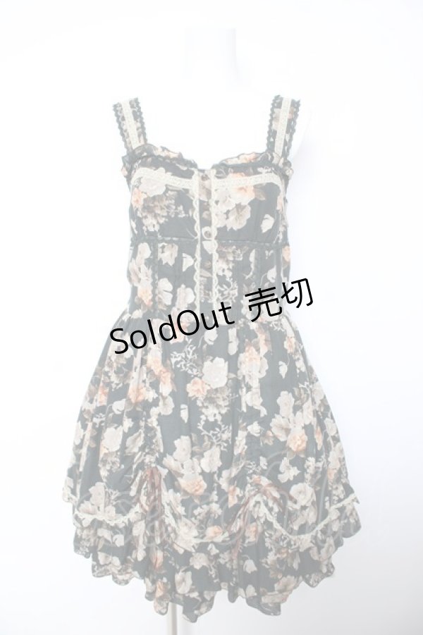 画像1: axes femme POETIQUE / アンティーク花柄姫ワンピース M Dグリーン Y-26-01-28-097-AX-OP-SZ-ZY (1)