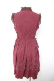 画像2: axes femme POETIQUE / 編み上げワンピース M ワイン Y-26-01-28-101-AX-OP-SZ-ZY (2)