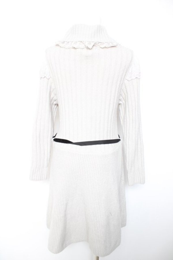 画像2: axes femme POETIQUE / 肩デザインタートルニットワンピース M グレー Y-26-01-28-103-AX-OP-SZ-ZY (2)