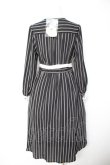 画像2: axes femme / マルチストライプ柄ワンピース M 黒 Y-26-01-28-112-AX-OP-SZ-ZY (2)
