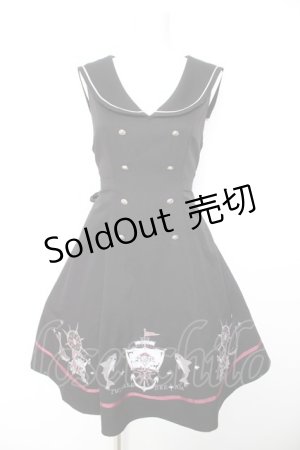 画像: Amavel / Shark Piratesセーラーカラージャンパースカート F ブラック Y-26-01-28-114-CA-OP-SZ-ZY