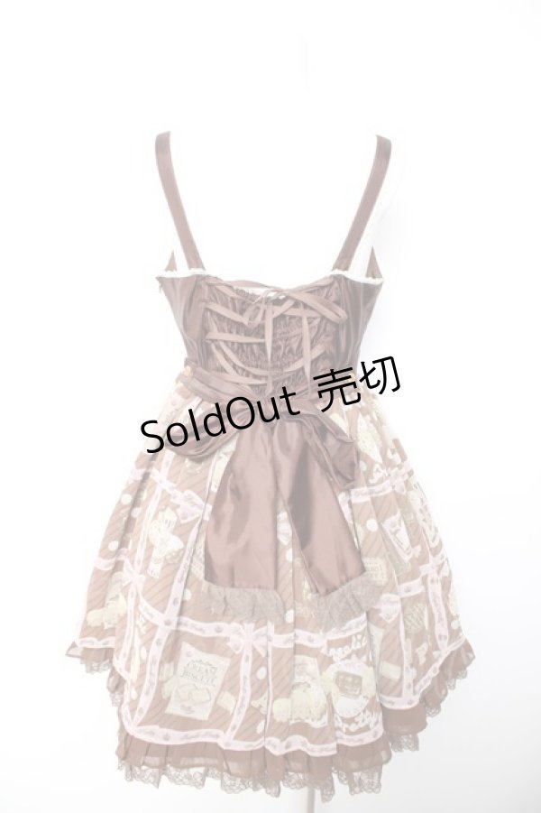 画像2: Angelic Pretty / Cream Cookie Collection切替ジャンパースカート  ブラウン Y-26-01-28-117-AP-OP-SZ-ZY (2)