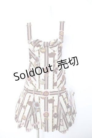 画像: Angelic Pretty / Chocolate Rosetteサロペット  ベージュ Y-26-01-28-118-AP-OP-SZ-ZY