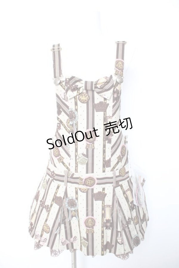 画像1: Angelic Pretty / Chocolate Rosetteサロペット  ベージュ Y-26-01-28-118-AP-OP-SZ-ZY (1)