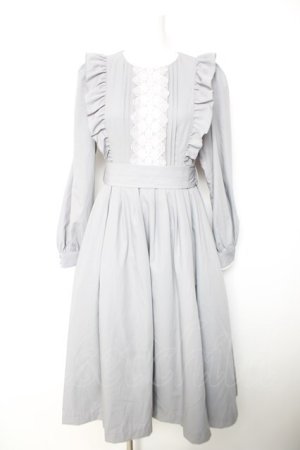 画像: Sheglit / ハナミズキレースワンピース  グレー Y-26-01-28-120-EL-OP-SZ-ZY