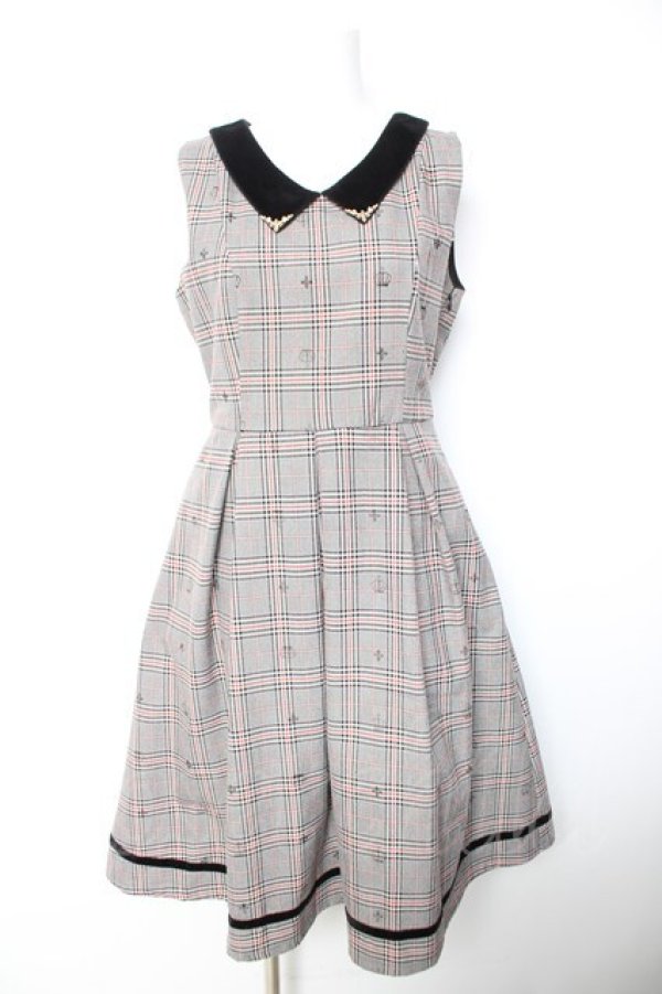 画像1: axes femme POETIQUE / クラウンフロッキージャンスカ M 黒 Y-26-01-28-122-AX-OP-SZ-ZY (1)