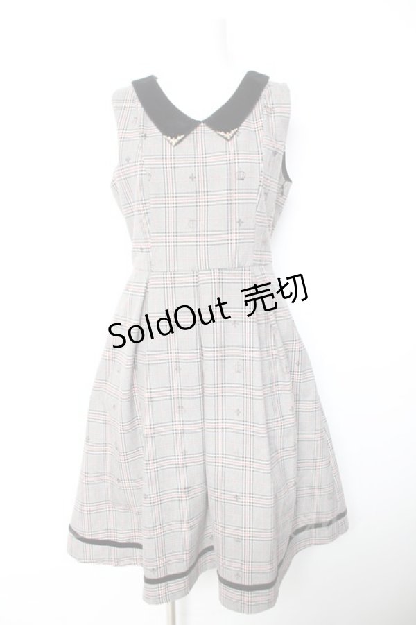 画像1: axes femme POETIQUE / クラウンフロッキージャンスカ M 黒 Y-26-01-28-122-AX-OP-SZ-ZT009 (1)