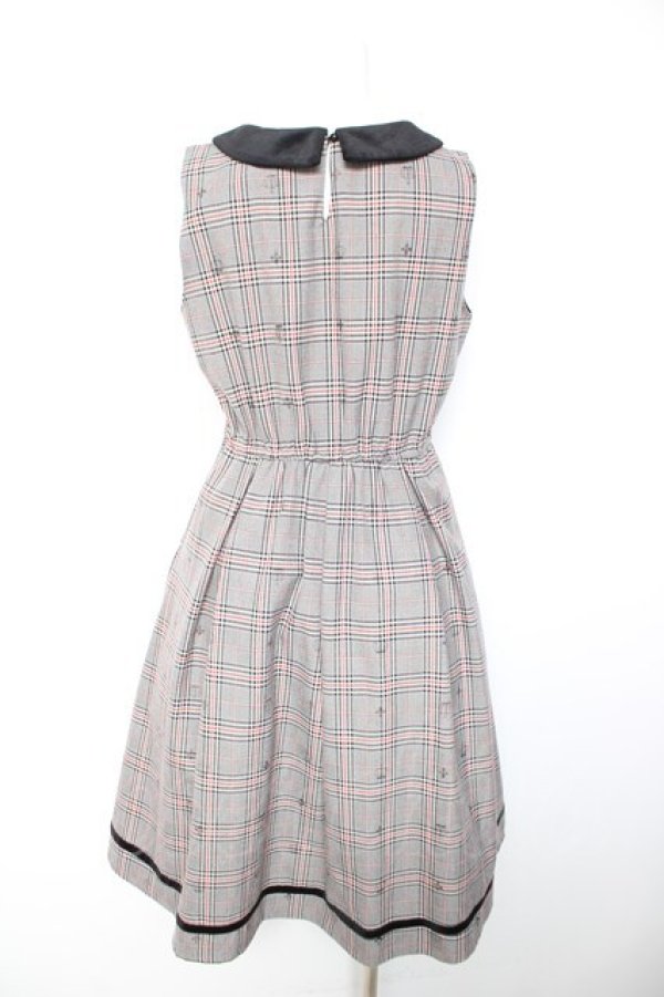 画像2: axes femme POETIQUE / クラウンフロッキージャンスカ M 黒 Y-26-01-28-122-AX-OP-SZ-ZY (2)