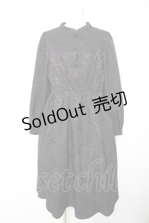 画像: axes femme POETIQUE / チャイナボタンワンピース M 黒 Y-26-01-28-124-AX-OP-SZ-ZY