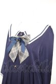 画像3: Amavel / Check Ribbon Setup風セーラーワンピース F ネイビー Y-26-01-28-126-CA-OP-SZ-ZY (3)