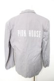画像2: PINK HOUSE / ロゴプリントジャケット F ブルーグレー Y-26-01-28-129-LO-JA-SZ-ZY (2)