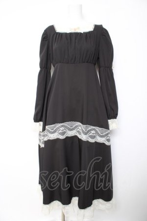 画像: FLC / 星名桜子/hsスクエアネックOP　 M 中黒 Y-26-01-28-130-LO-OP-SZ-ZY