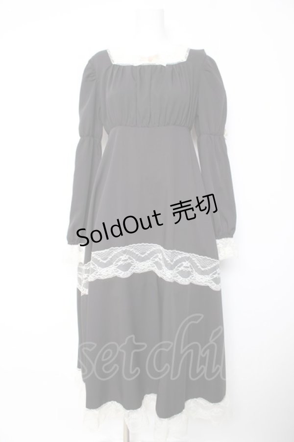 画像1: FLC / 星名桜子/hsスクエアネックOP　 M 中黒 Y-26-01-28-130-LO-OP-SZ-ZI (1)