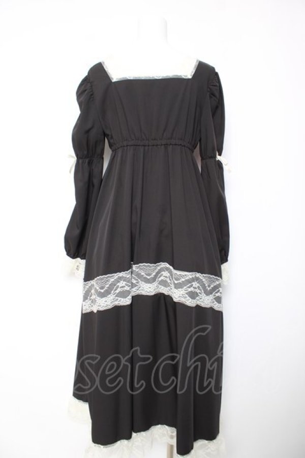 画像2: FLC / 星名桜子/hsスクエアネックOP　 M 中黒 Y-26-01-28-130-LO-OP-SZ-ZY (2)