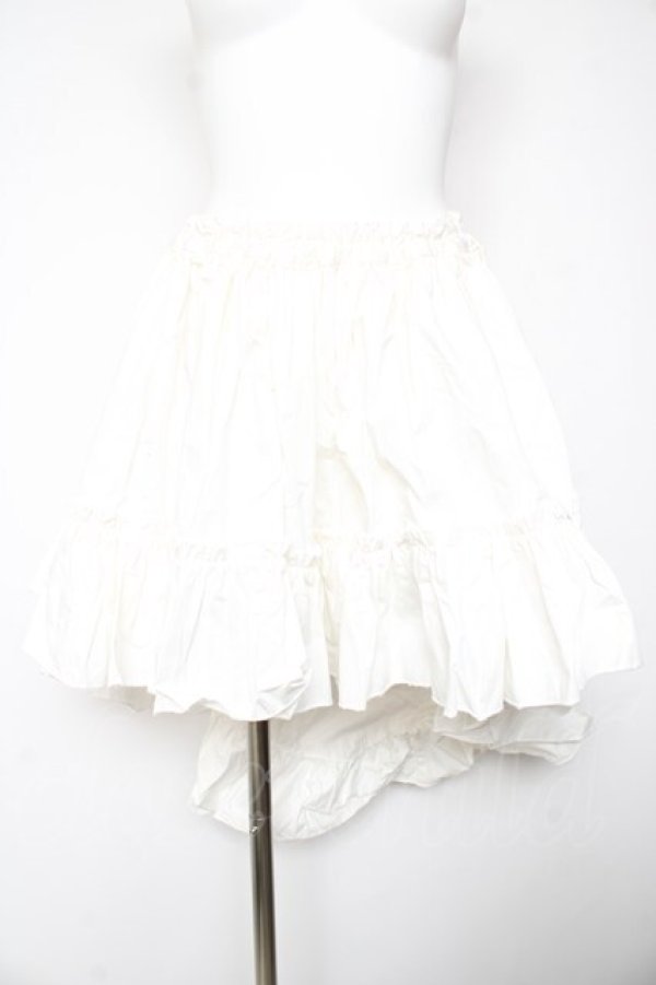 画像1: MARBLE / 前短後長スカート  白 Y-26-01-28-133-GO-SK-SZ-ZY (1)