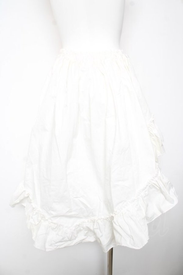 画像2: MARBLE / 前短後長スカート  白 Y-26-01-28-133-GO-SK-SZ-ZY (2)