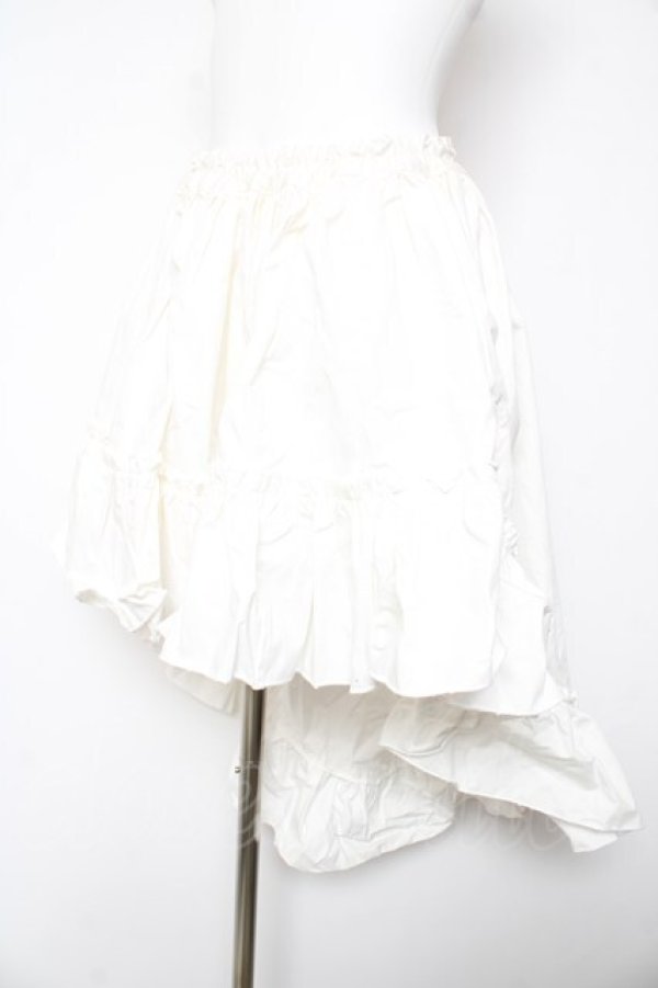 画像3: MARBLE / 前短後長スカート  白 Y-26-01-28-133-GO-SK-SZ-ZY (3)