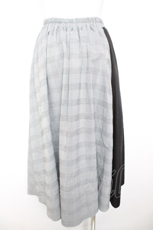 画像2: axes femme / バイカラーフリルスカート M グレー Y-26-01-28-138-AX-SK-SZ-ZY (2)