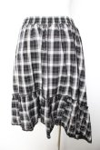 画像2: axes femme / チェック柄デザインスカート M 黒 Y-26-01-28-140-AX-SK-SZ-ZY (2)
