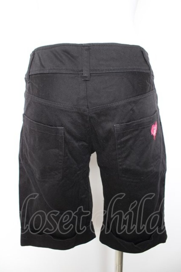 画像2: PEACE NOW / ジップデザインハーフパンツ M 黒 Y-26-01-28-148-PU-PA-SZ-ZY (2)