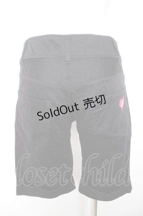 画像2: PEACE NOW / ジップデザインハーフパンツ M 黒 Y-26-01-28-148-PU-PA-SZ-ZY (2)