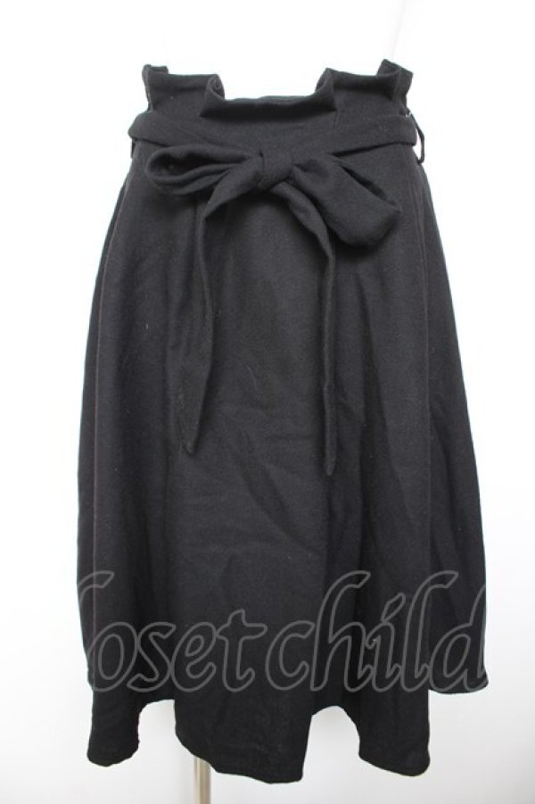 画像1: axes femme / ベルト付スカート Ｍ 黒 Y-26-01-28-150-AX-SK-SZ-ZY (1)