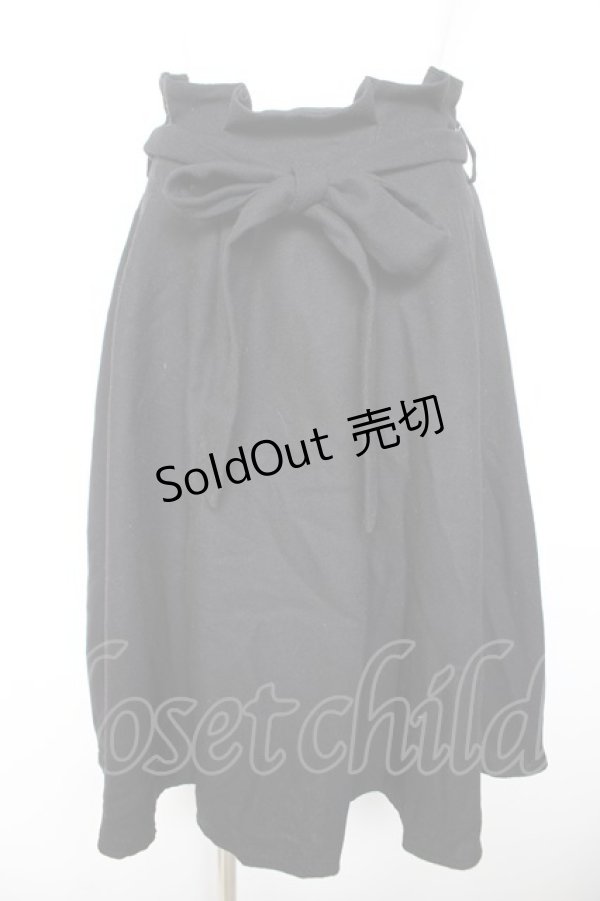 画像1: axes femme / ベルト付スカート Ｍ 黒 Y-26-01-28-150-AX-SK-SZ-ZT031 (1)