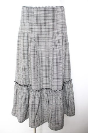 画像: axes femme / 合皮サス付ハイウエストスカート M 黒 Y-26-01-28-151-AX-SK-SZ-ZY