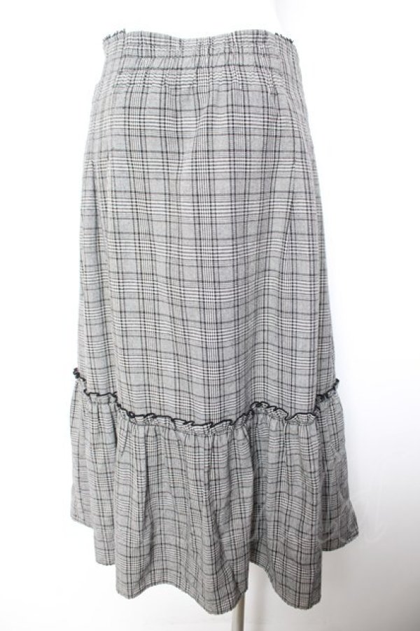 画像2: axes femme / 合皮サス付ハイウエストスカート M 黒 Y-26-01-28-151-AX-SK-SZ-ZY (2)