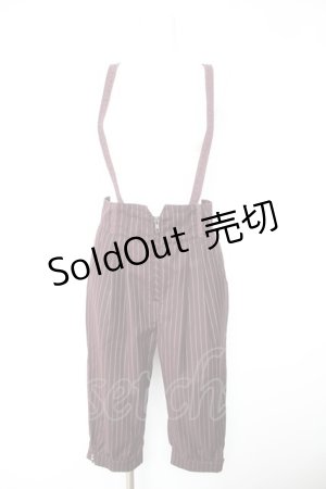 画像: axes femme POETIQUE / サス付きハーフパンツ M ワイン Y-26-01-28-153-AX-PA-SZ-ZT0303T