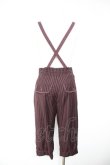 画像2: axes femme POETIQUE / サス付きハーフパンツ M ワイン Y-26-01-28-153-AX-PA-SZ-ZY (2)