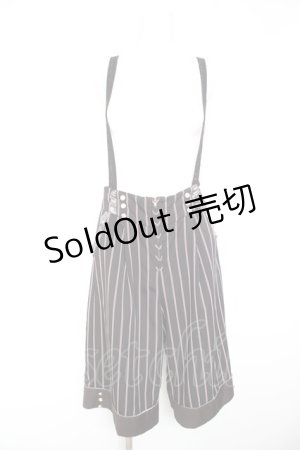 画像: axes femme POETIQUE / サス付ハーフワイドパンツ M 黒 Y-26-01-28-154-AX-PA-SZ-ZY