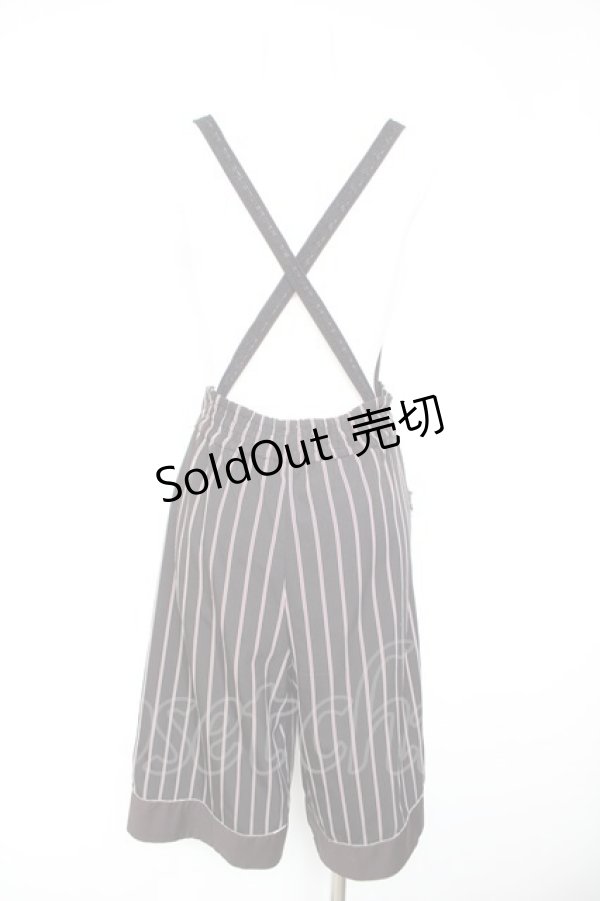 画像2: axes femme POETIQUE / サス付ハーフワイドパンツ M 黒 Y-26-01-28-154-AX-PA-SZ-ZY (2)