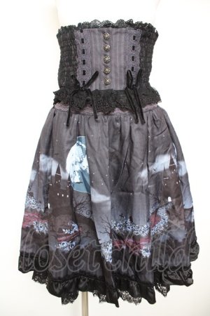 画像: axes femme kawaii / トリックナイトスカート M 紺 Y-26-01-28-156-AX-SK-SZ-ZY