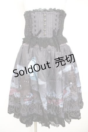 画像: axes femme kawaii / トリックナイトスカート M 紺 Y-26-01-28-156-AX-SK-SZ-ZY