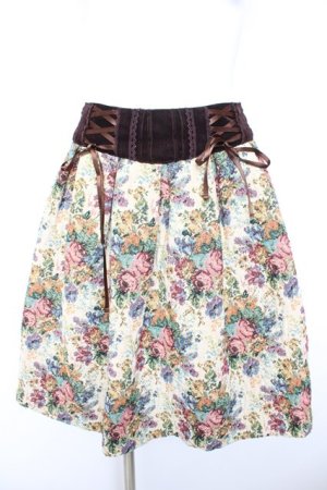 画像: axes femme / ゴブランスカート  生成り Y-26-01-28-160-AX-SK-SZ-ZY