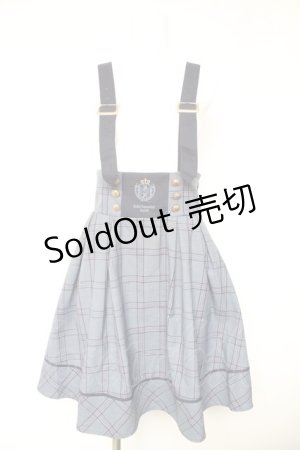 画像: Amavel / Romantique Emblemチェックスカート F ブルー Y-26-01-28-161-CA-SK-SZ-ZI