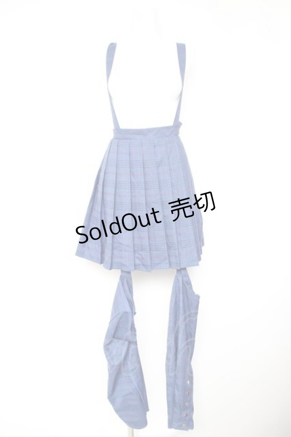 画像1: Amavel / Rockin' Girl レッグカバー付きスカパン F ブルー Y-26-01-28-162-CA-SK-SZ-ZY (1)