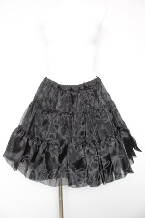 画像: ATELIER PIERROT / ボリュームパニエ  黒 Y-26-01-28-167-EL-SK-SZ-ZY