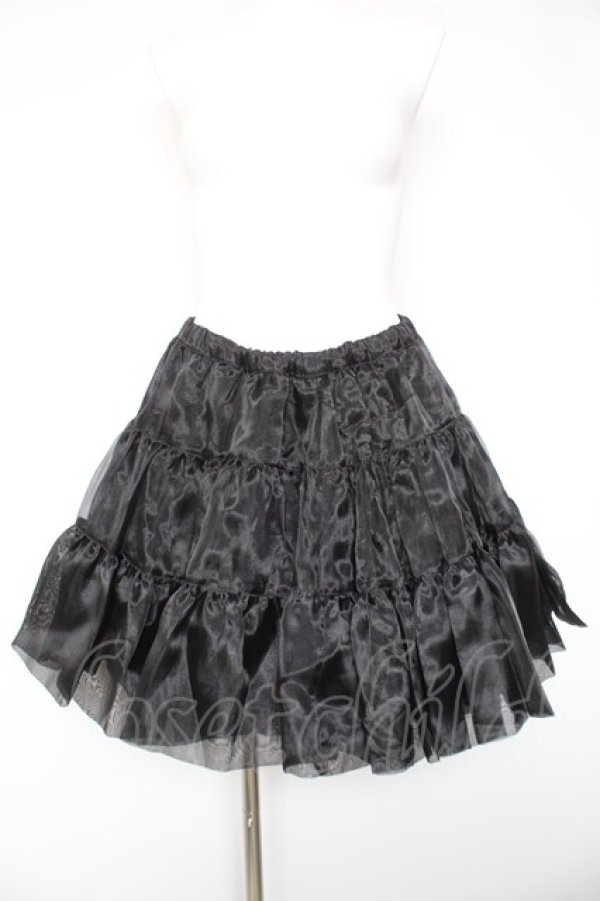 画像1: ATELIER PIERROT / ボリュームパニエ  黒 Y-26-01-28-167-EL-SK-SZ-ZY (1)