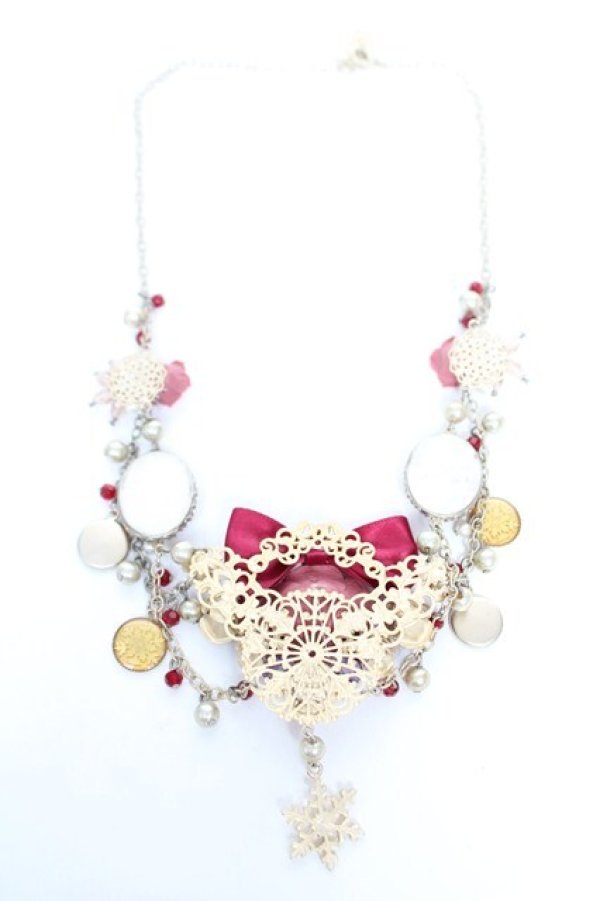 画像2: axes femme / プリンセスローズネックレス  ピンク Y-26-01-28-002-AX-AC-SZ-ZY (2)