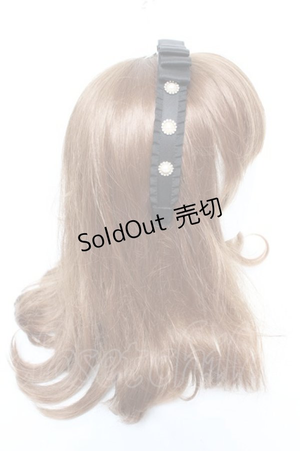 画像3: Ank Rouge / リボンビジューカチューシャ  黒 Y-26-01-28-019-CA-AC-SZ-ZT0131W (3)