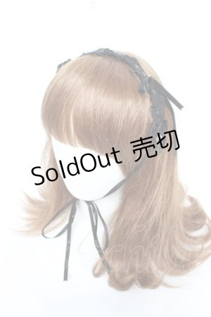 画像: ALICE and the PIRATES / マリーのちびリボンヘッドドレス  黒 Y-26-01-28-023-PA-AC-SZ-ZY