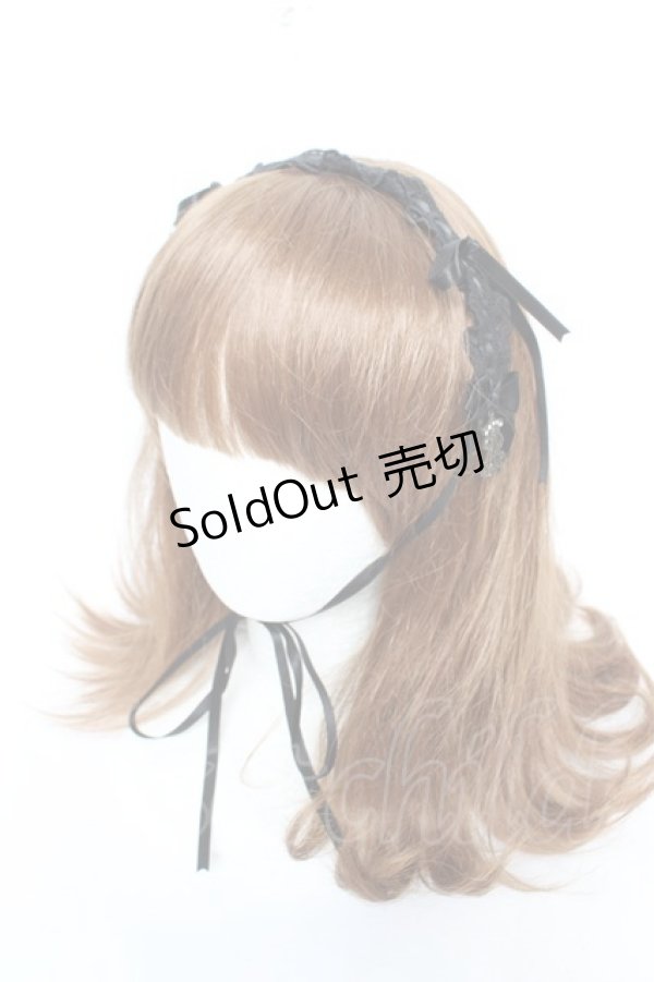 画像1: ALICE and the PIRATES / マリーのちびリボンヘッドドレス  黒 Y-26-01-28-023-PA-AC-SZ-ZY (1)