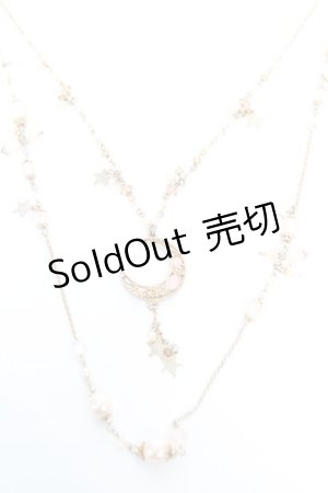 画像: axes femme / 二連ムーンネックレス  ゴールド Y-26-01-28-004-AX-AC-SZ-ZY