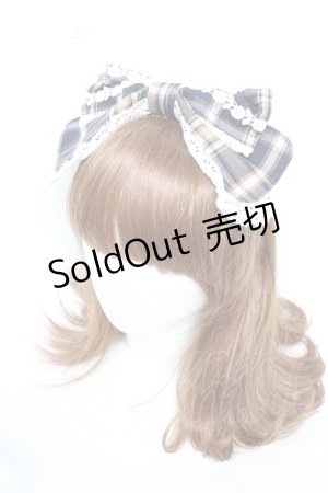 画像: BABY, THE STARS SHINE BRIGHT / タータンチェックカチューシャ  ネイビー Y-26-01-28-025-BA-AC-SZ-ZY