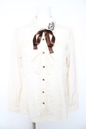 画像: axes femme / ローズトランプ刺繍ブラウス L 生成り Y-26-01-28-027-AX-BL-SZ-ZY