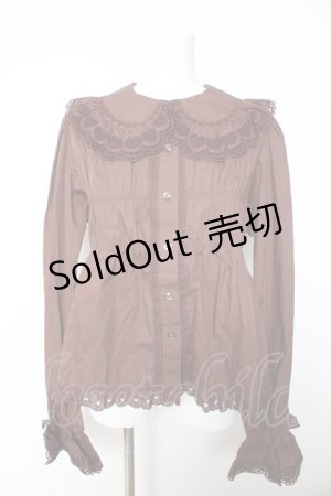 画像: BABY, THE STARS SHINE BRIGHT / ベビードールブラウス(2025)  ブラウン Y-26-01-28-031-BA-BL-SZ-ZY